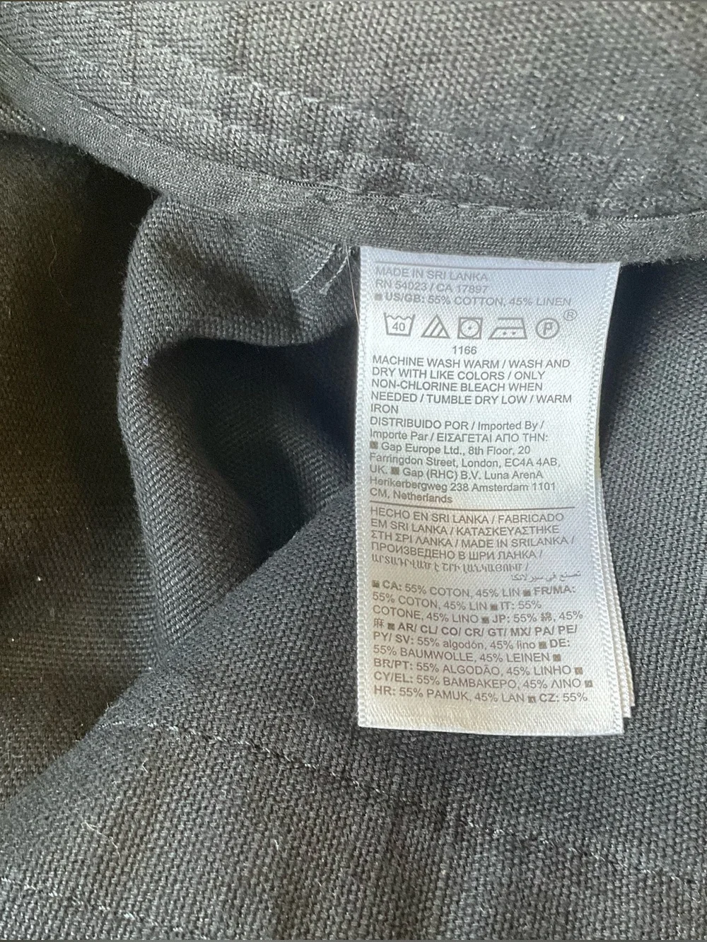 Banana Republic Black The Weekend Slim Barrel Leg Linen / Cotton size 4